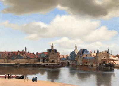Poster Gezicht op Delft - Johannes Vermeer - Hollandse Meester - Olieverf - 50x70 cm - Kunst