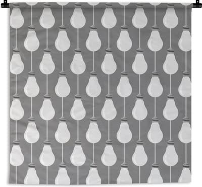 Wandkleed - Wanddoek - Lampen - Patronen - Retro - 180x180 cm - Wandtapijt