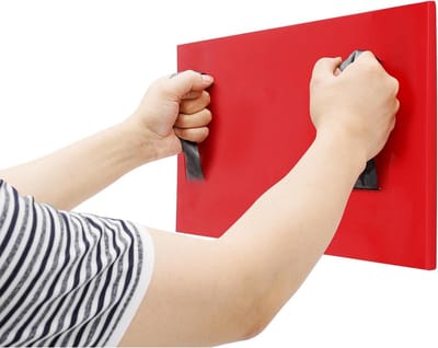 Betonstempel mallen - Textuurmatten Steenlook - Vloeren Stempelen - Rustieke Leisteen Textuur - 60x30 cm - Rood