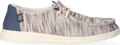 HEYDUDE Wendy Sox Instappers roze Canvas - Dames - Maat 39