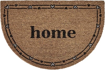MD Entree - Deurmat - Kokosmat - Finesse - Hearts Border Home - 40 x 60 cm