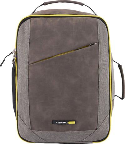 CabinMax Manhatten – Handbagage 24L Wizzair – Rugzak – Schooltas - 40x30x20 cm – Compact Reistas – Lichtgewicht – Geel