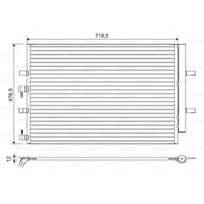 Condensator, airconditioning VALEO 822590