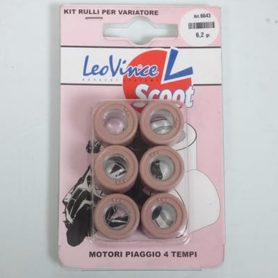 Galet rouleau de variateur Leovince pour Scooter Piaggio 150 Fly 2004 à 2010 19x17 6.2Grs Neuf