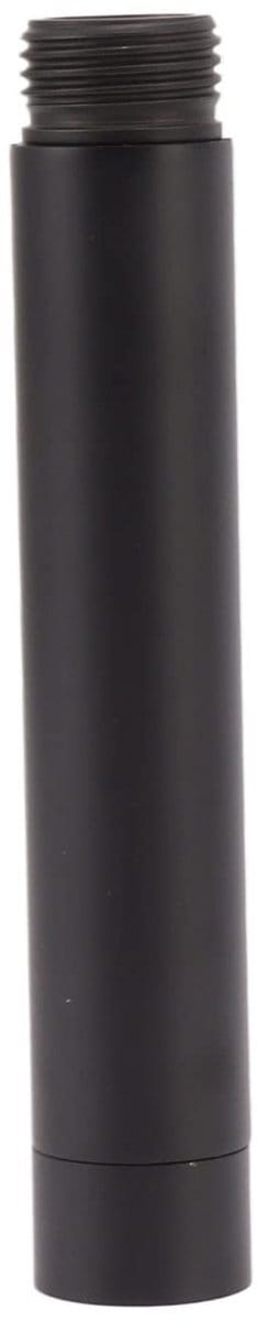 Dailygoods- Doucheverlengbuis Roestvrij Staal - Zwarte Douchearm - Elegante Verbinding - Modern Ontwerp - Roestbestendig - Brede Compatibiliteit
