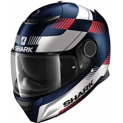 SHARK SPARTAN 1.2 STRAD Motorhelm integraalhelm Mat blauw Wit Rood - Maat XL