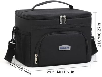 Livano Koeltas - Koelbox - Koelelementen - Coolbox - Auto - Lunchtas - Strand - Zwart