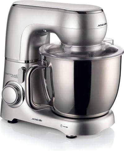 Planeetmenger - Keukenmachine Deegmachine - Zelf Bakken - Krachtige Motor - 5.2 liter - Zilver