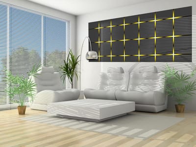 Pattern Squares Light Flash Photo Wallcovering
