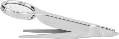 10X Vergrootglas Pincet - Draagbaar RVS Multi-Functionele Pincet met 10X Vergrootglas