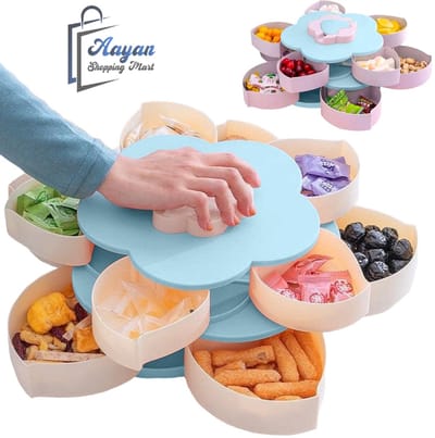 Roterende snack organizer 2-in-1 met telefoonhouder-snoep pakket- snoeppot -container voor snoepsieraden-57170