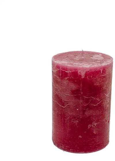 Branded By luxe gekleurde stompkaars in de kleur Fuchsia 10 x 15 cm met wel 120 branduren