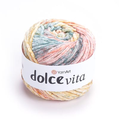 YarnArt Dolce Vita Chenille Verloopgaren - 100% Micropolyester - voor Truien en Vesten Haken en Breien - 150g / 260m - Kleur 3402