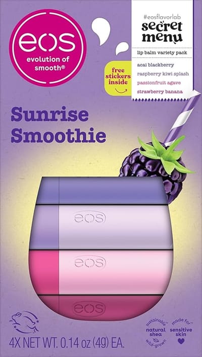 eos - Flavor Lab Secret Menu Lip Balm Gift Set – Sunrise Smoothie – Limited Edition