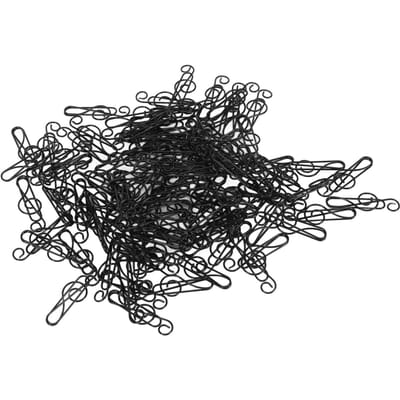 100 stuks Notitiepapierklem Zwart Creatief Schattig Muziekdraad Bladwijzer Papierklem Compact Draagbaar voor black
