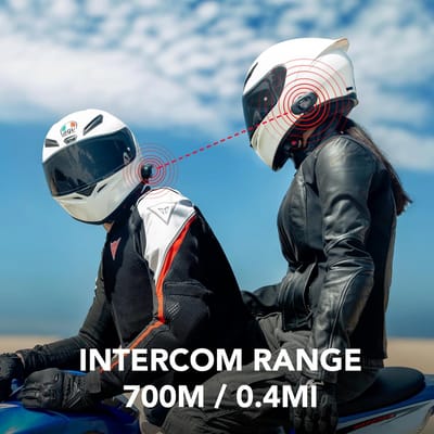 Twee-weg HD Motorfiets Bluetooth Intercom Headset - Dubbel Pak