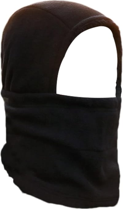 Gezichtsmasker Sjaal - Nekwarmer Bescherming - Outdoor Activiteiten - Winddicht Warm Fleece - Uniseks Volwassene - Zwart