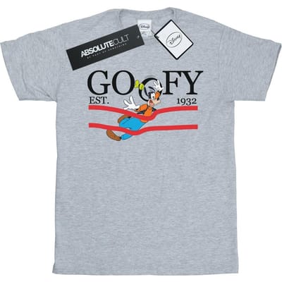 Disney Heren Goofy By Nature T-Shirt (Sportgrijs)