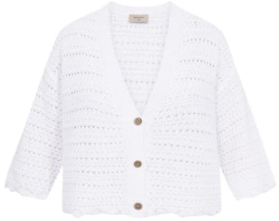 Freequent Vest Fqgrscalivi Cardigan 207986 Brilliant White Dames Maat - M