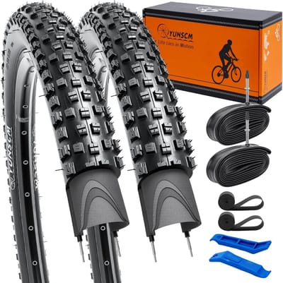 2-Pack Fietsbanden 27,5 inch Set - Lekbestendig Nylon 60TPI - Inclusief Binnenbanden met Frans Ventiel