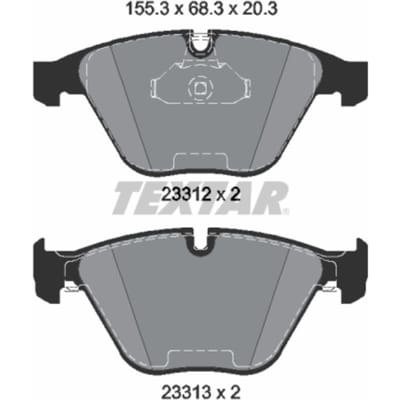 Remblokset TEXTAR 2331211, voor