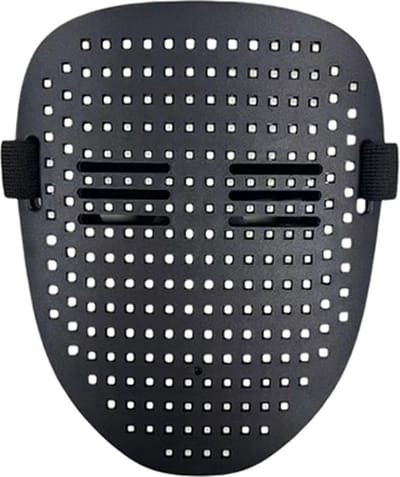Doppler LED Masker - Oplaadbaar, Draadloos, Bluetooth - Verstelbaar, Duurzaam - Veelkleurig Glow Masker voor Mannen & Vrouwen - Draadloos Partymasker - Masker met LED verlichting - Perfect voor Feesten, Bruiloften & Koningsdag