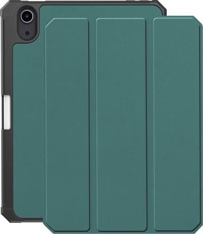 Hoes - Geschikt voor Apple iPad Mini 7 (2024) - 8.3 inch - 7e Generatie - Dun & Stevig - Trifold Bookcase - Hard Cover Case - Met Uitsparing Geschikt voor Apple Pencil - Hardcover Book - Tablet Hoesje - Donkergroen