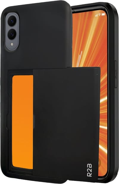 R2B Hoesje geschikt voor Samsung Galaxy S25 Edge met Pasjeshouder - 3 Pasjes - Screenprotector - Telefoonhoesjes - Gsm Hoesje - Phone Case - Model Utrecht
