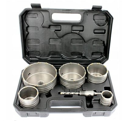 Silver S10330 - Beton Gatenzaag Set - 6 Delig - Hoge Precisie - SDS+ Universele Bevestiging - Carbid Tanden