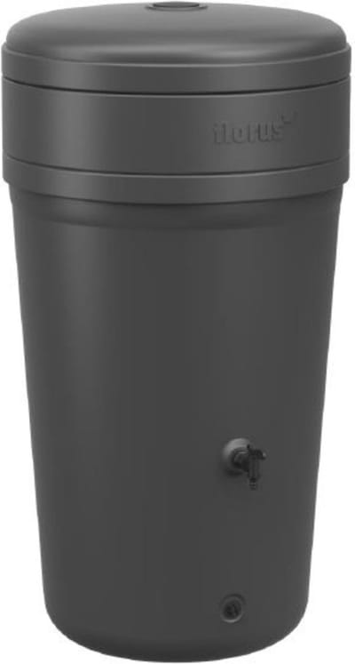 Elho Regenton Florus - Regenwatertonnen - 200 l Zwart