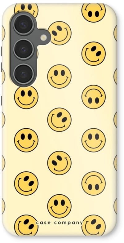 Case Company® - Hoesje geschikt voor Samsung Galaxy S24 Plus hoesje - Smiley N°2 - Tough Case - Maximale Bescherming alle Kanten en Schermrand