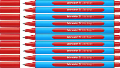 Schneider balpen - Slider Edge - F - rood - 10 stuks - S-152002-10
