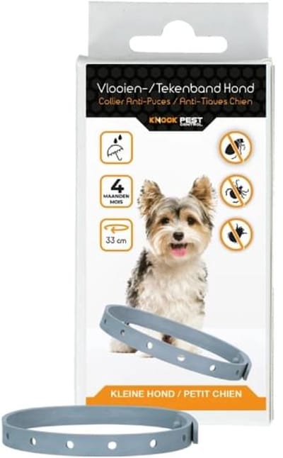 Knock Off Vlooien- en tekenband hond (35 cm) - Tekenband - Met gratis cheatsheet