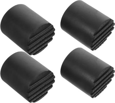 Ladderpoten Beschermers - Ladderdoppen Rubber - Veilig Klussen - Antislip Grip - 44 mm Diameter - Zwart