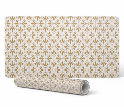 Duurzame antislip bureauonderlegger met plantenmotief 120x60 cm