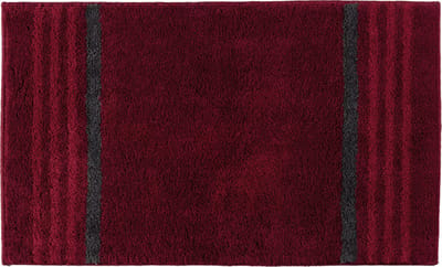 Casilin Badmat Antislip 60x100cm Lima - Waterabsorberende Badkamermat - Wasbaar en Sneldrogend - Voor Douche en Bad - Hoogpolig - Acryl - Rechthoek - Rood