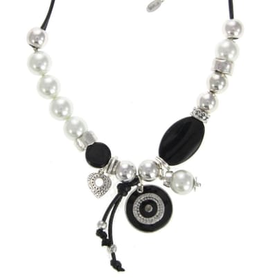 Behave - Ketting met parels en bedels - Statementlook voor dagelijks gebruik