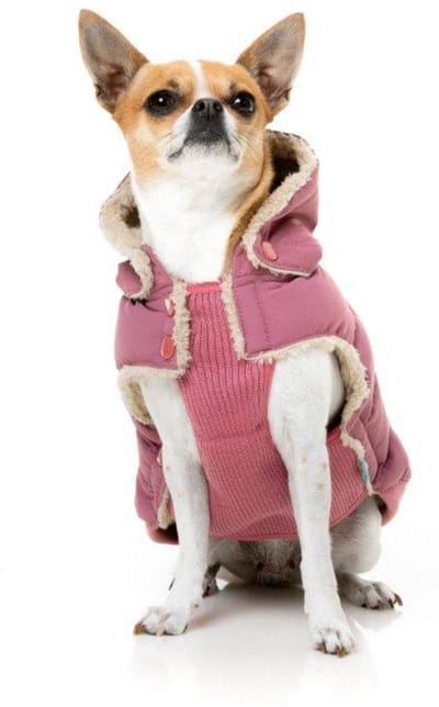 Fuzzyard Hondenjas Essential Puffer Delicaat Roze - Hondenkleding - Size 4