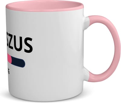 Akyol - bonuszus loading koffiemok - theemok - roze - Zus - ochtendkoffie laden - verjaardagscadeau - verjaardag - cadeau - cadeautje voor zus - zus artikelen - kado - geschenk - gift - 350 ML inhoud