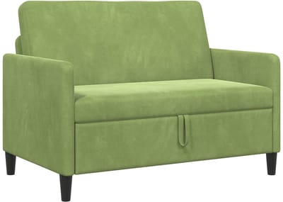 vidaXL - Sofa - met - Opbergruimte - Lichtgroen - 122 - x - 78 - x - 87 - cm - Polyester