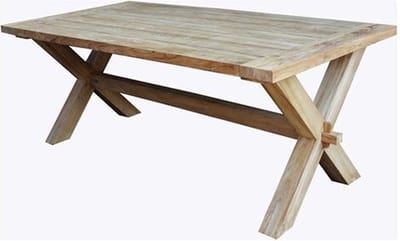 Van der Leeden Tuintafel Ibiza Cross Teak 200x100