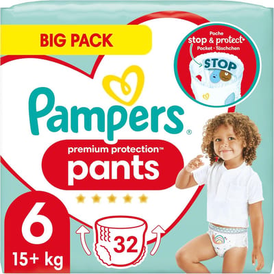 Baby broekjes - Luier broekjes - Droog Blijven - 12 Uur Bescherming - Maat 6 15kg+ - Wit
