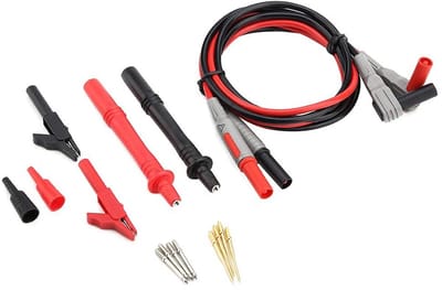 Meetkabel set - Testsnoeren set - Elektrische tests - Beschermende stekkers - 1 meter - Multicolor
