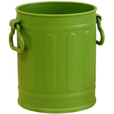 Pennenhouder Potloodemmer Plastic Make-up Kwasten Organizer Bureau Kantoorartikelen Container met groen