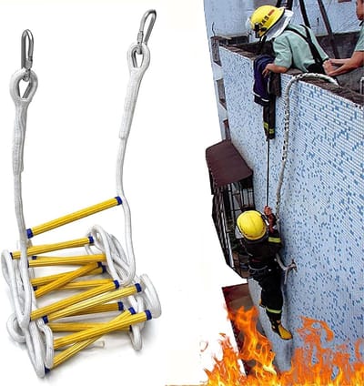 Touwladder Noodgeval - Veiligheidsladder Evacuatie - Snelle Ontsnapping - Compact En Lichtgewicht - 12 Meter - Niet Gespecificeerd