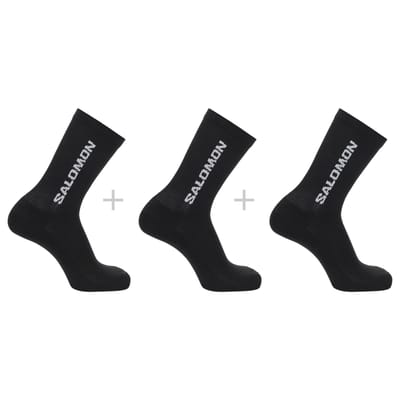 Salomon Everyday Crew, sokken, 3-pack, zwart