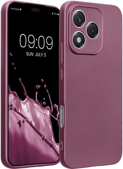 kwmobile metallic telefoonhoesje van TPU - geschikt voor HONOR 400 Lite - Flexible case voor smartphone - In metallic lila