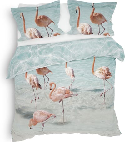 Heckett & Lane Madiki Dekbedovertrek - Lits-jumeaux - 240x200/220 cm - Aquatic Pink