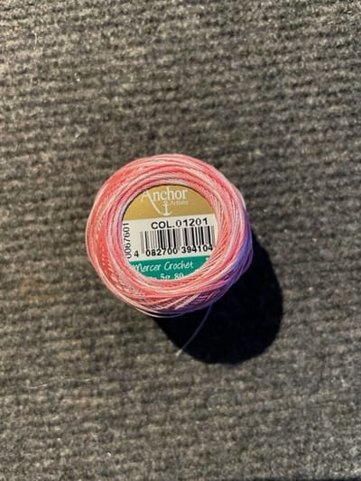 Haakgaren extra fijn Anchor special dentelles no.80   Kleur 01201