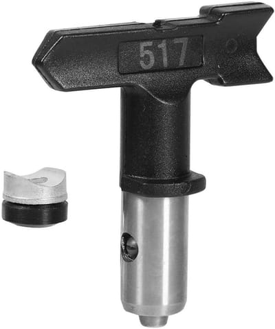 Klassieke omkeerbare spuitmond - Omkeerbare spuittips, handige accessoires Omkeerbaar wolfraamstaal voor airless verfspuitpistool, voor huizen, gebouwen, terrassen of hekken (517#)
